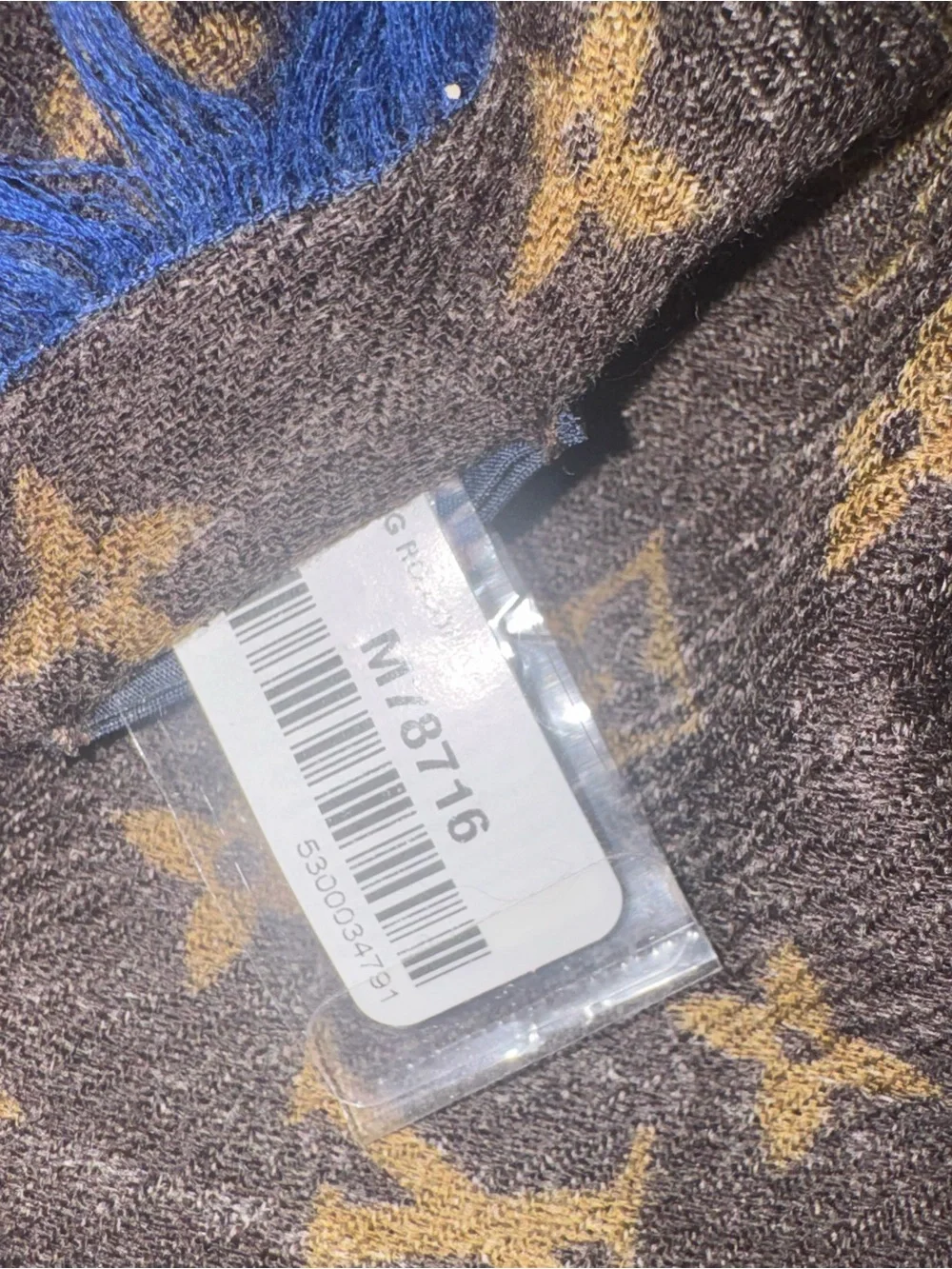 Louis Vuitton Monogram Shawl Brown and pink story